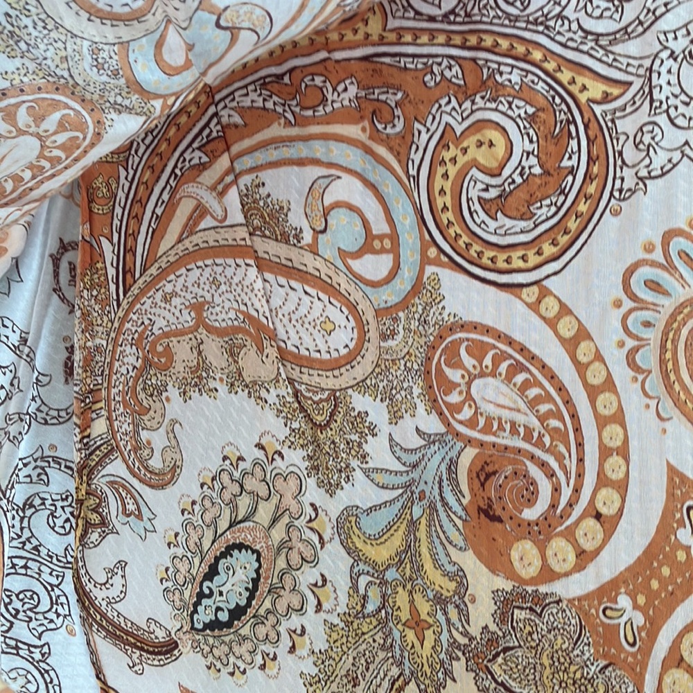 H&M paisley print asymmetrical wrap skirt woman’s size 2 - Picture 5 of 7